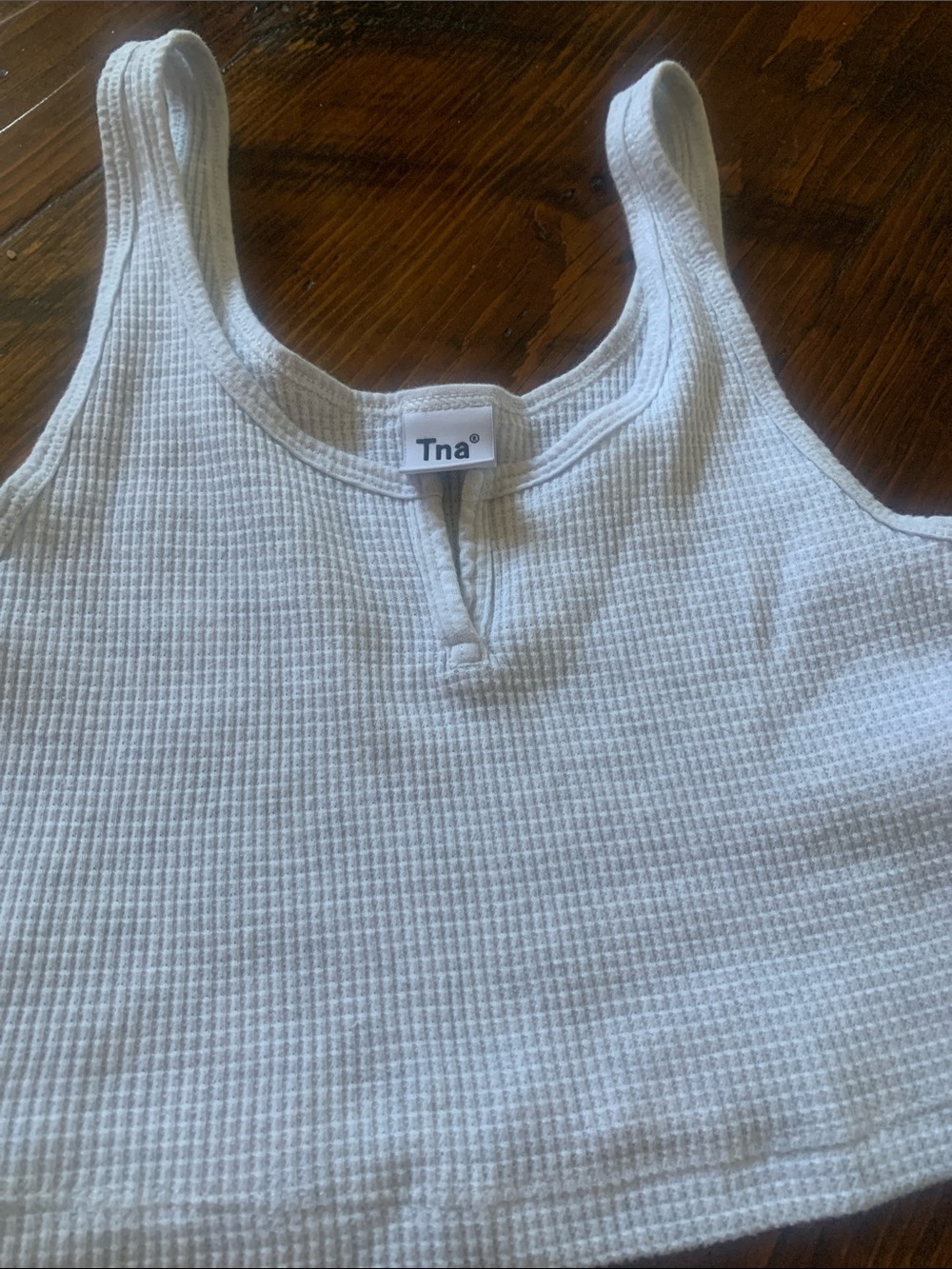 TNA Waffle Knit Cropped Tank